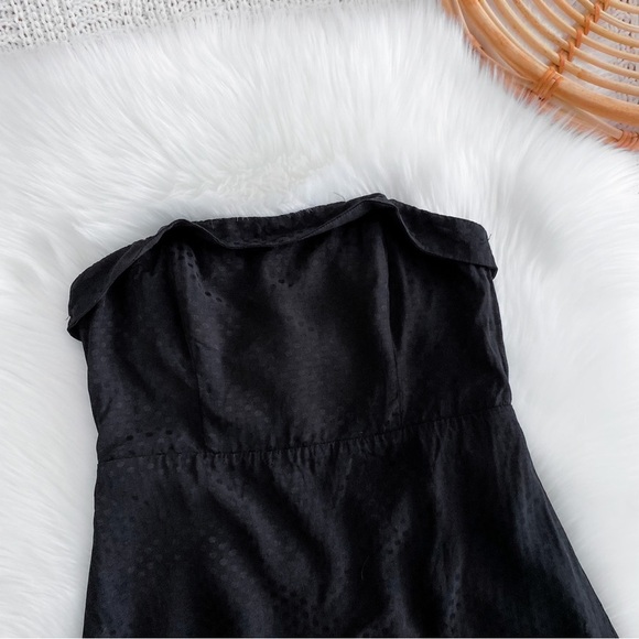 Bardot Strapless Iridescent Polka Dot Mini Length  Dress Corset Front US 6 - Picture 5 of 15